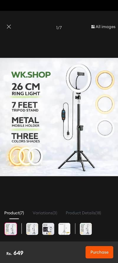 led ring light TikTok