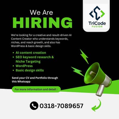 We’re Hiring an AI Content Creator