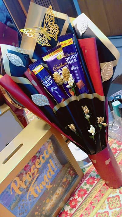 Dairy milk bouquet . . . . . price 2000
