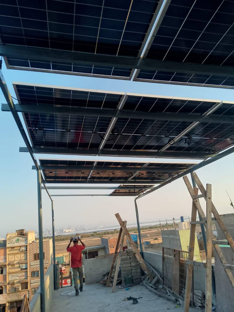 solar installation-solar elevated structure solar complete solution 12