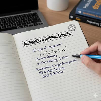 Handwritten and Digital Assignment Work for Students