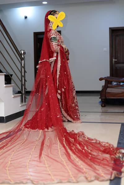 Barat Bridal lehnga with free Veil dupatta