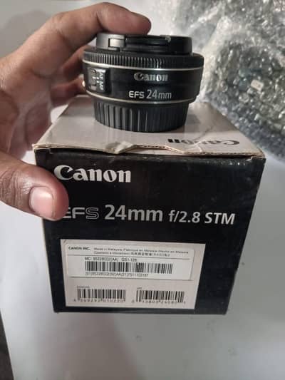 Canon EF-S 24mm f/2.8 STM Brand New Working Condition.