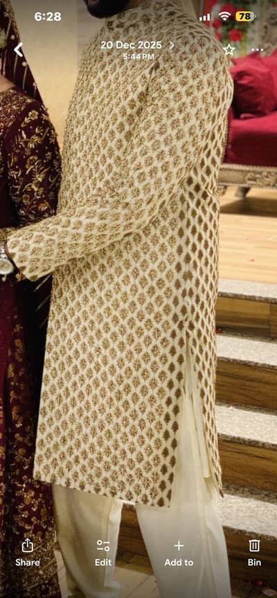 Groom sherwani
