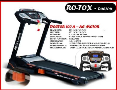 RO TOX DOCTOR  TREADMILL FOR SALE 9/10