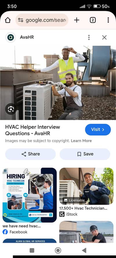 need helper ac technicahion