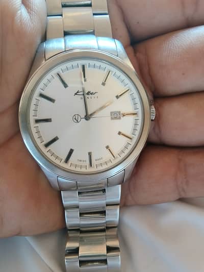 It's like a new watch. made in swiss brand kolber