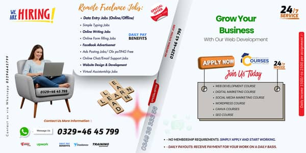 Part Time /Full Time Online Data Entry Job. / Online Form Filling