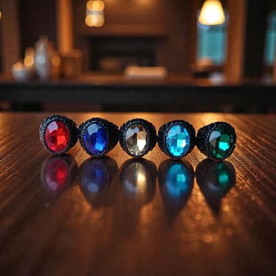 Turkish stylish stone ring TR007 for men and boys ((Artificial)