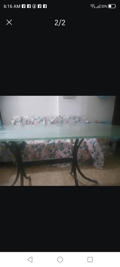 glass table