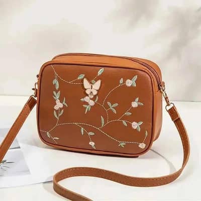 Ladies Ivory Embroidered Handbag | Wedding & Party Use Bag