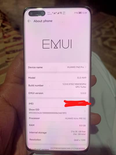 Huawei p40 pro 5g 8/256