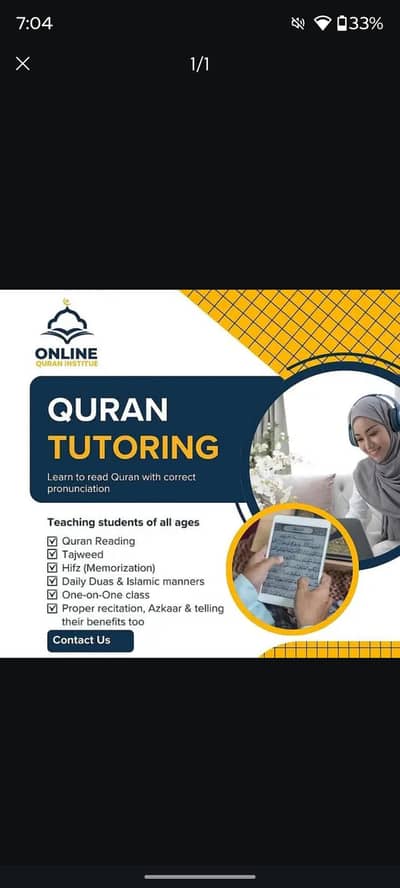 online and physical Quran tutor