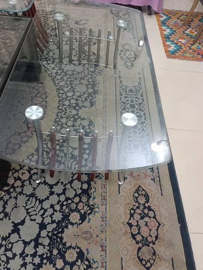 Glass table set for sale