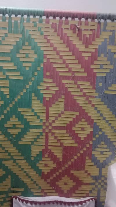 charpai & 3 wooden chairs for sale