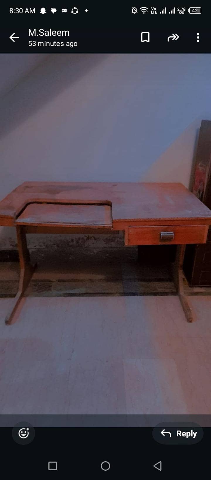 wooden computer table 0