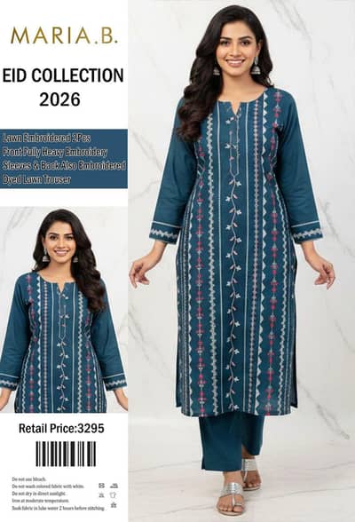 2pc women dress embroidery