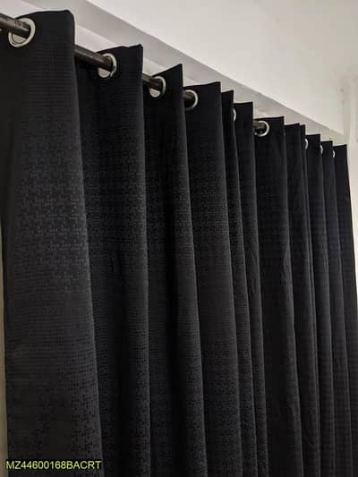 1 Pc Jacquard Plain Curtains