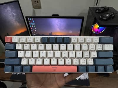 Mechanike k500 b61 Mechanical keyboard 60% Red Switches
