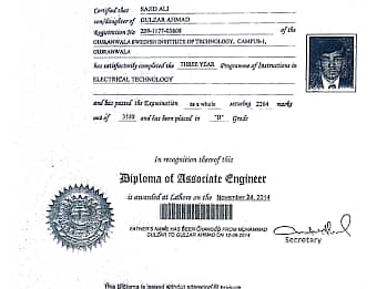 I Am DAE of Electrical with 10 years experience