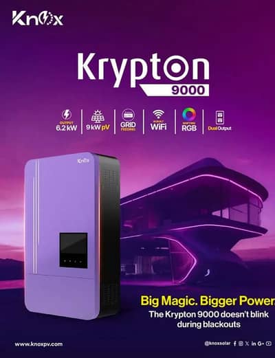 Knox inverter  6kw pv9000 krypton 9000 6.2kw