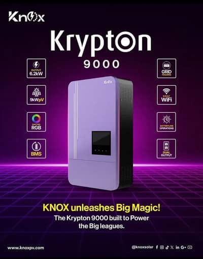Inverter Knox 6kw pv9000 krypton 9000 6.2kw