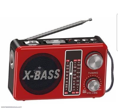 Portable FM/AM/SW Radio with MP3 & Lithium Battery – Loud Sound