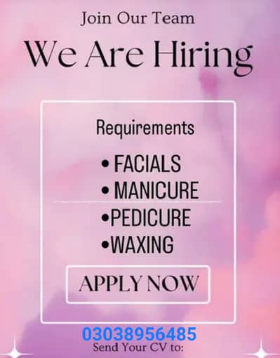 Looking for skilled beauty spa worker
