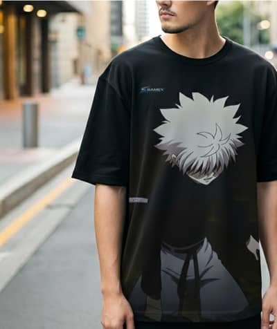 Anime Half Print T-Shirt for Boys | Stylish & Cool Look