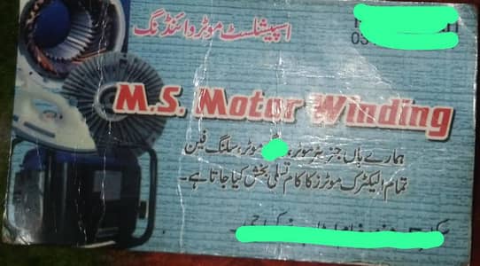 elecrcian and motor winder