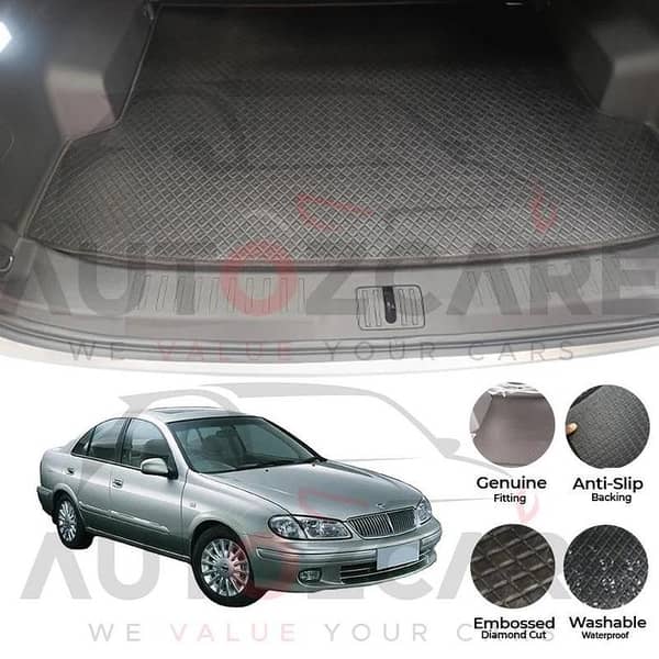 Nissan Sunny China Rexine Custom-Size Trunk Mat - Model 2005-2010