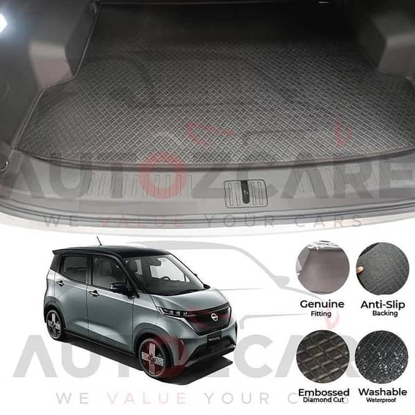 Nissan Sakura China Rexine Custom-Size Trunk Mat - Model 2022-2025