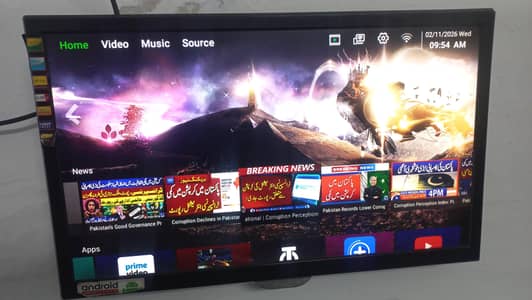 android smart TV 24' with box all ok for sale sale Rs 20500