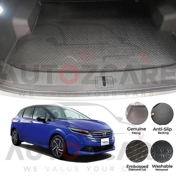 Nissan Note E-Power China Rexine Custom-Size Trunk Mat - Model 2021-2025