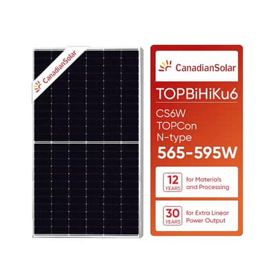 Canadian 635W N-Type Bifacial