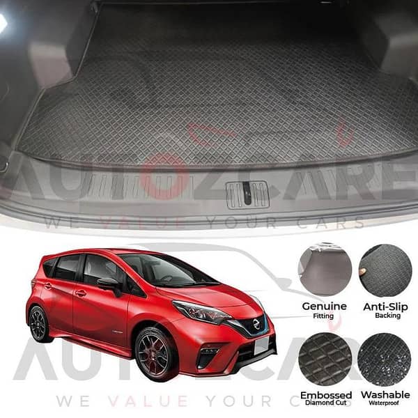Nissan Note e-Power China Rexine Custom-Size Trunk Mat - Model 2012-2020