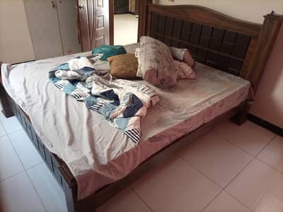 King Size Bed along with Durafoam mattress