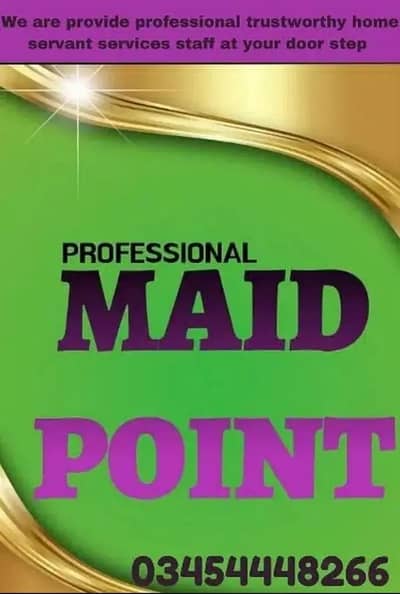 PROFESSIONAL MAID BABY SITTER PATIENT ATTENDENT COOK HELPER CHEF. . .