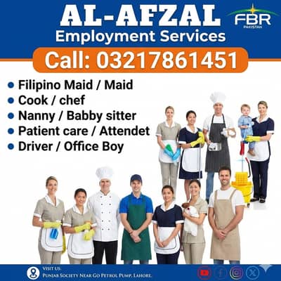 Maids/Babysitter/Cook/Driver/Patient Care/Nanny/Helper /Available