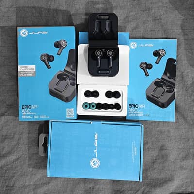 JLab Epic Air ANC | App | Auto Pause sensor,Google A/C, Wireless charg