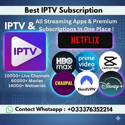 Iptv All Channels Available 03337673214`