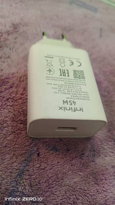 infinix 45watt original charger