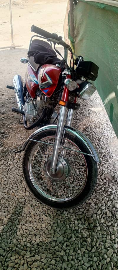 Honda cg 125 model 2022 red - Karachi register