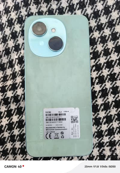 Tecno Spark Go 1 4/128 box charger available condition 10/10