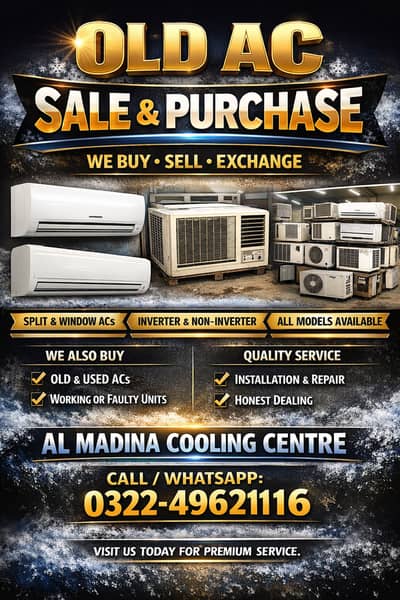 We Purchase Dead & Used Split ACs at Best Rates