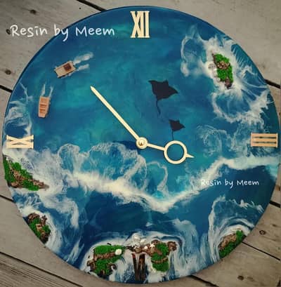 handmade, customized, wall clock