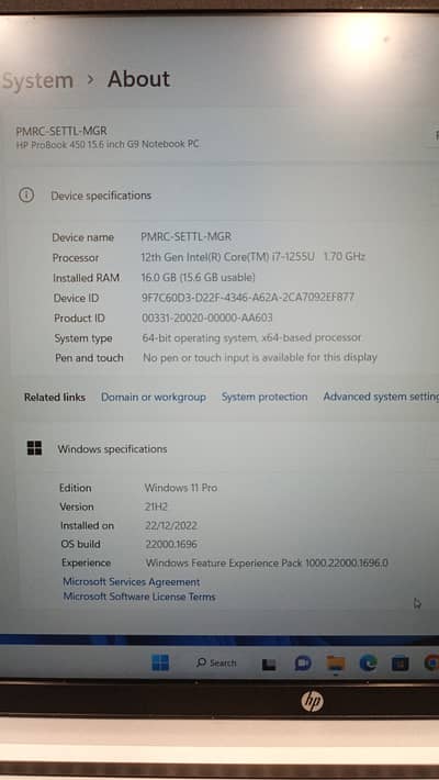 HP ProBook i7 12th Gen 1 TB SSD 16 GB Ram