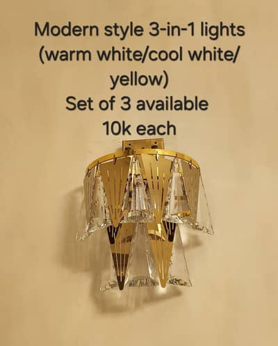 Modern Wall light set of 3