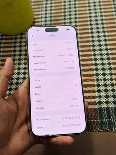 iPhone 16 pro max Physical + eSIM PTA Approved