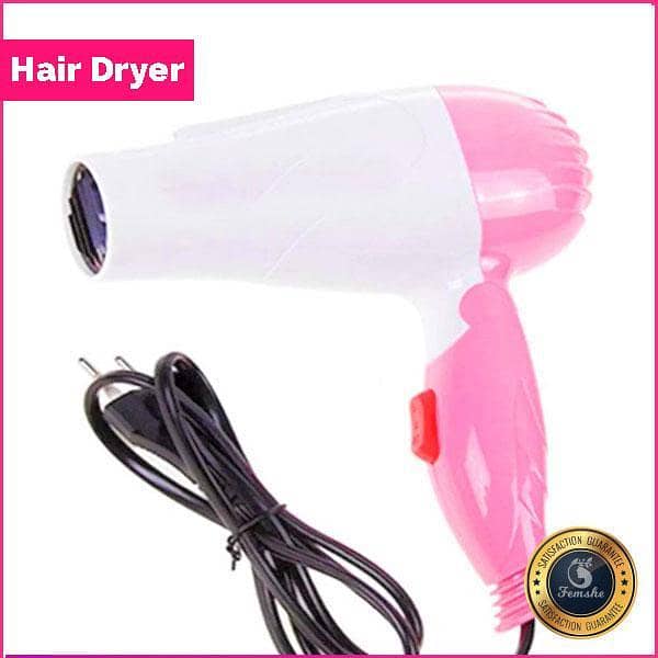 Professional foldable mini hair dryer for unisex with 2 speeds